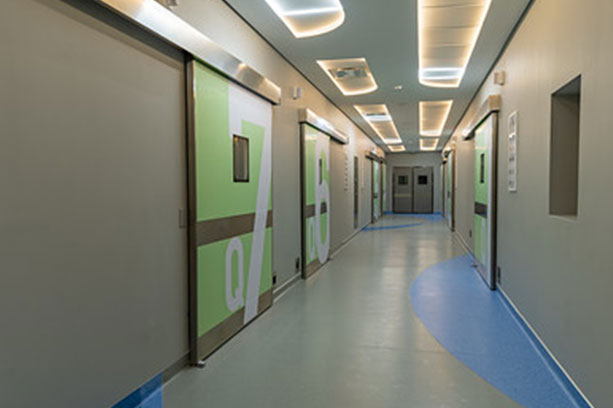 Beautiful hospital halls featuring exceptional cleanliness