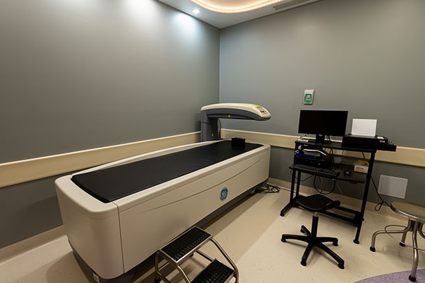 New city hospital diagnostic room for bone density measurement