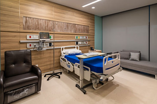 New city hospital large single patient room