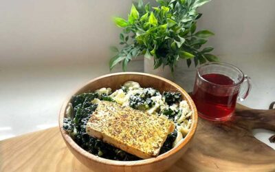 Grilled Tofu Kale Salad