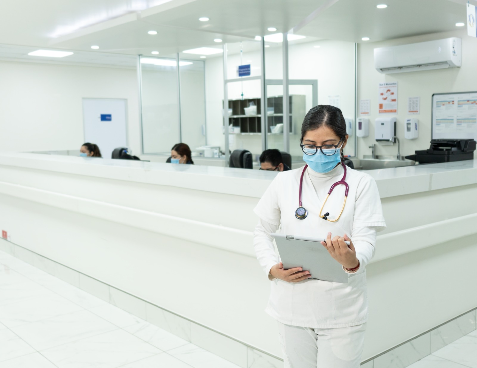 Blue Hospital nurse station