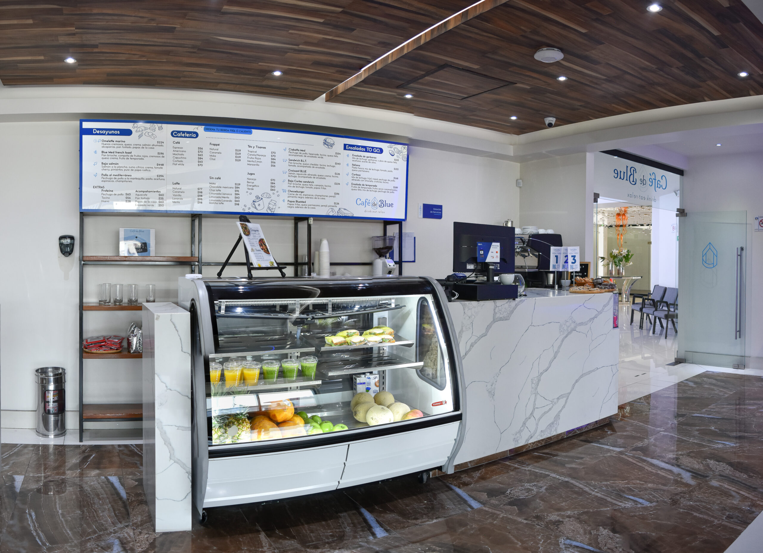 Cafeteria Blue hospital