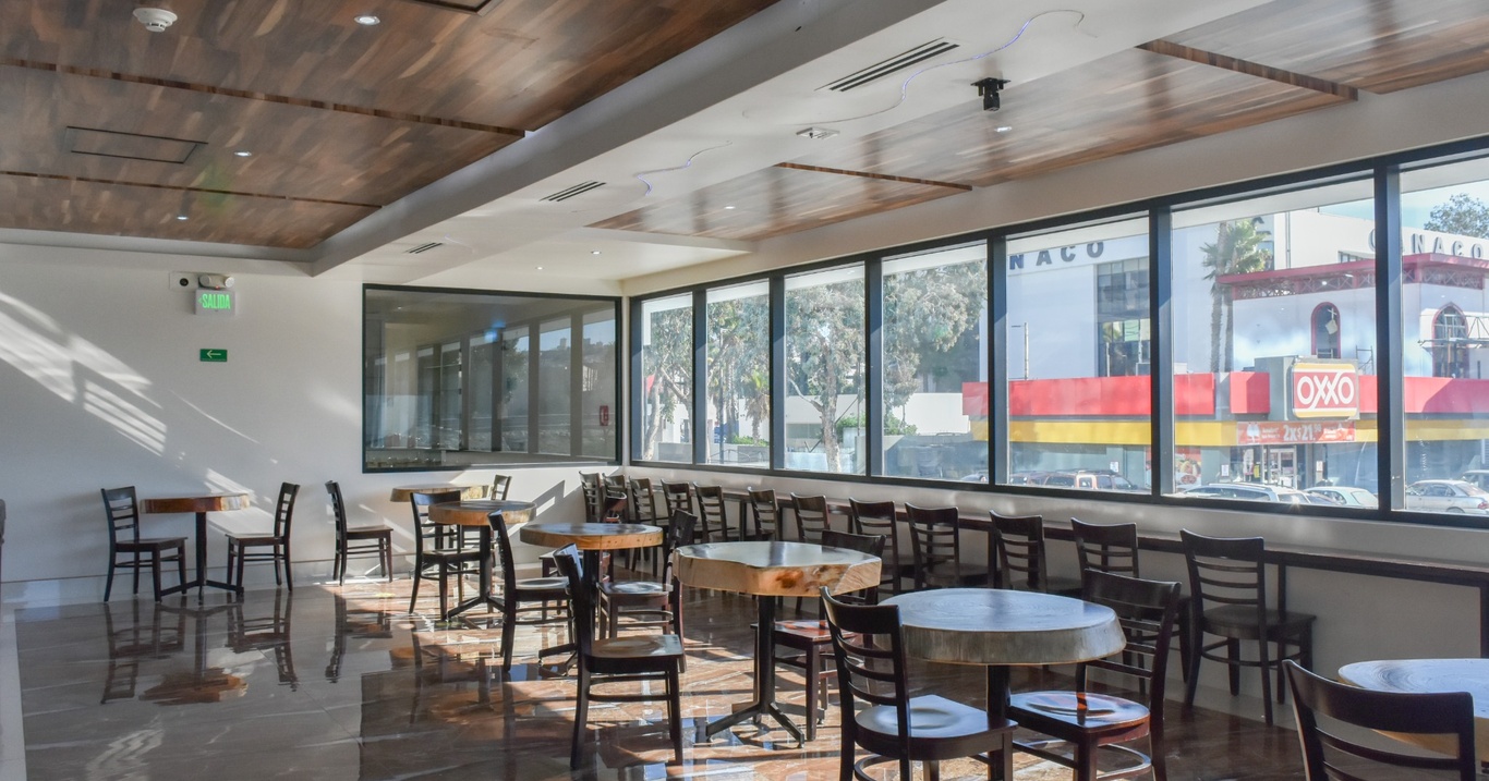 blue hospital cafeteria