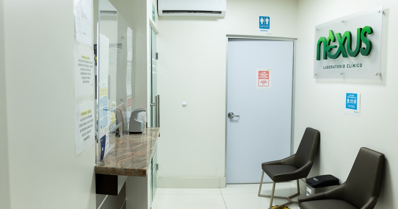 blue hospital laboratory